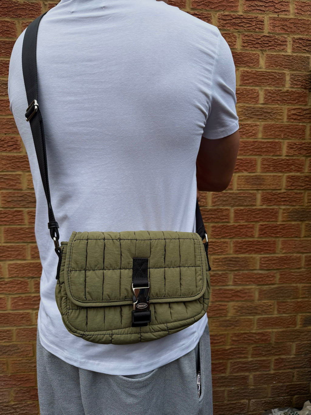Khaki Pillow Shoulder Bag