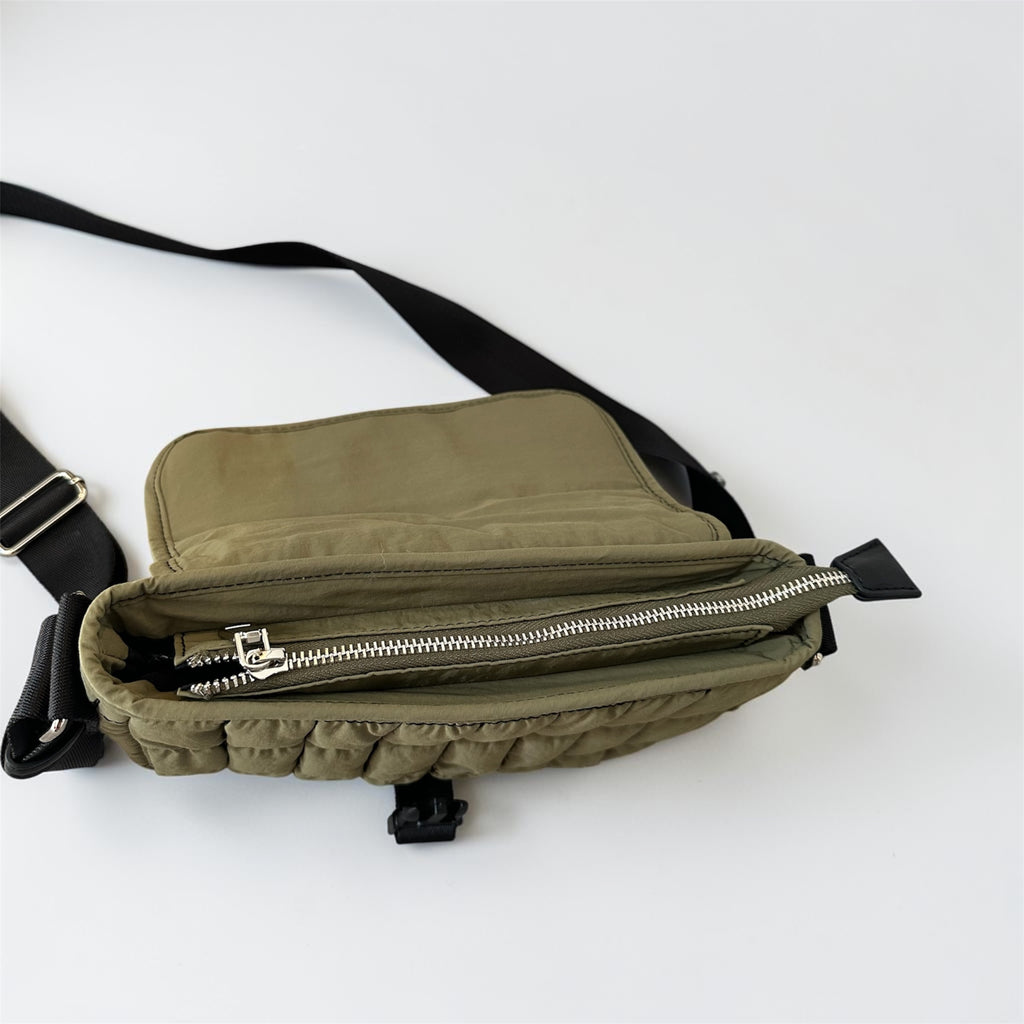 Khaki Pillow Shoulder Bag