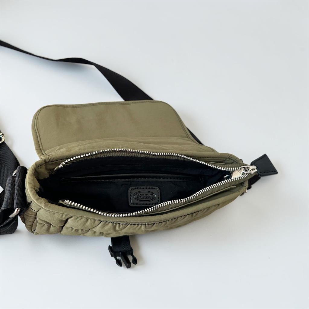 Khaki Pillow Shoulder Bag