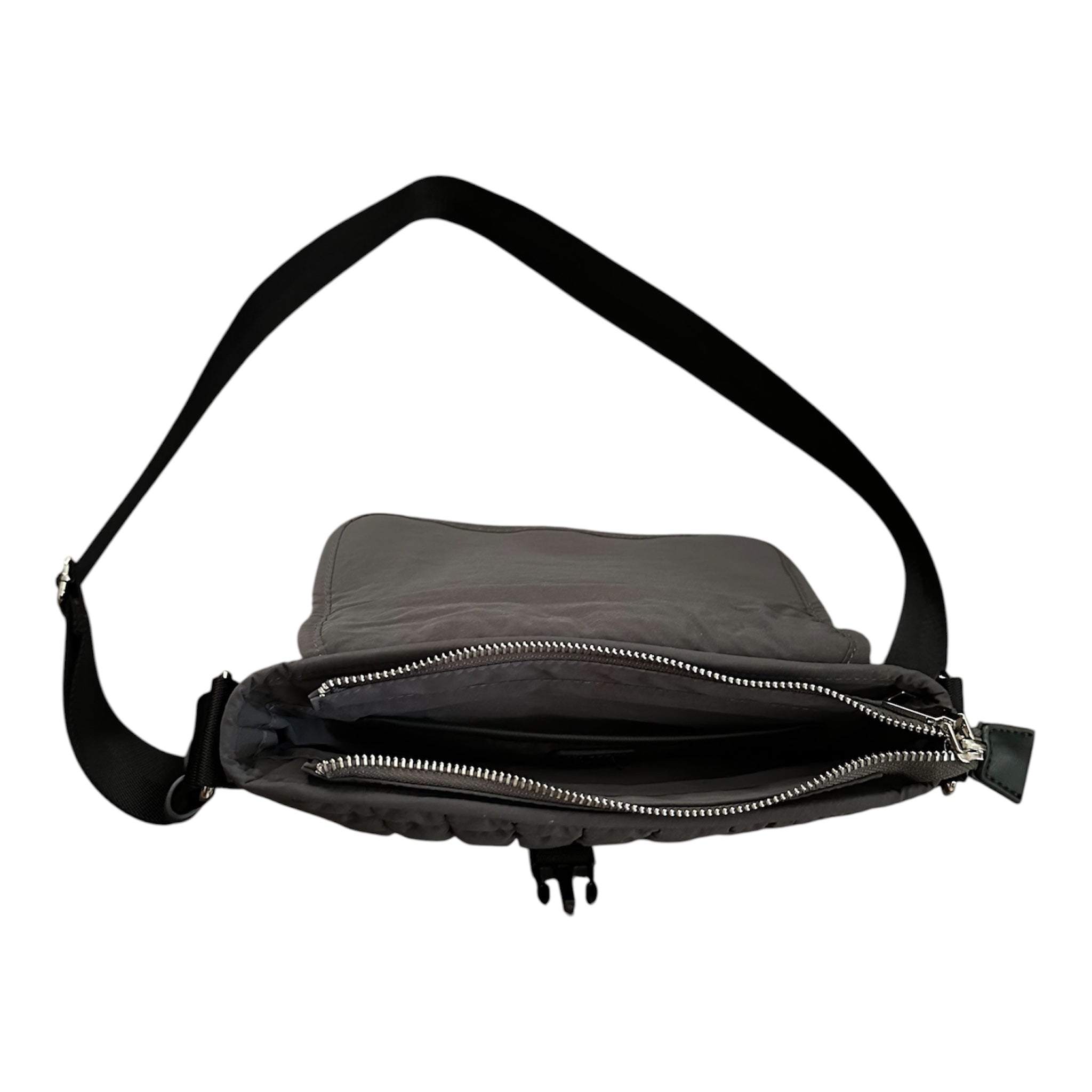 Charcoal Quilted Shoulder Bag