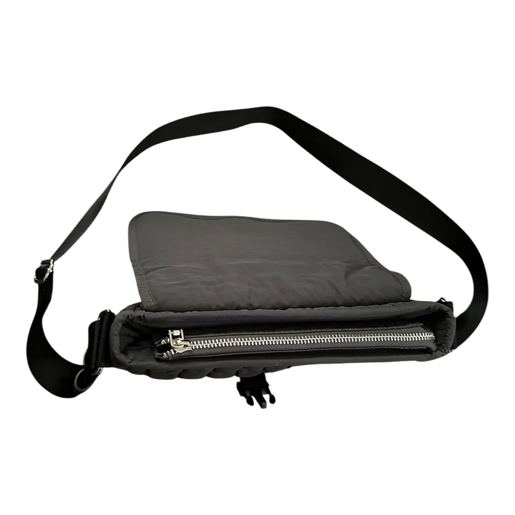 Charcoal Quilted Shoulder Bag